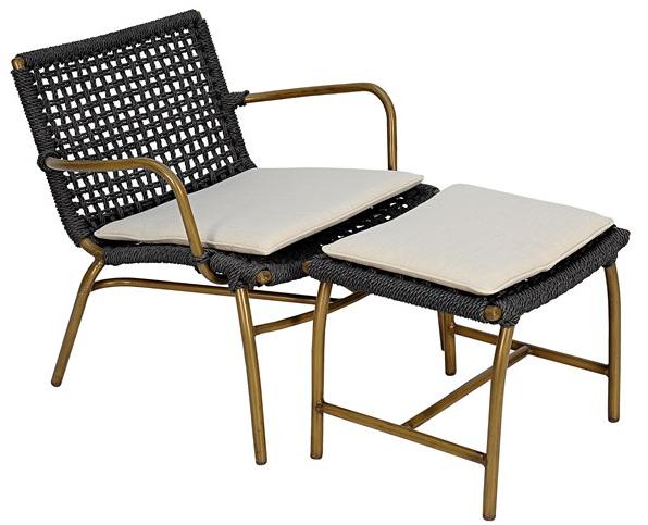 cbdesign Прямоугольная подставка для ног из синтетического волокна Lara sun-id-1354846 - Вид №1