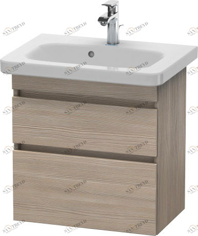 DS647903131 Тумбочка подвесная компакт DuraStyle #DS6479 580 x 368 мм Сосна серебристая, декор Duravit