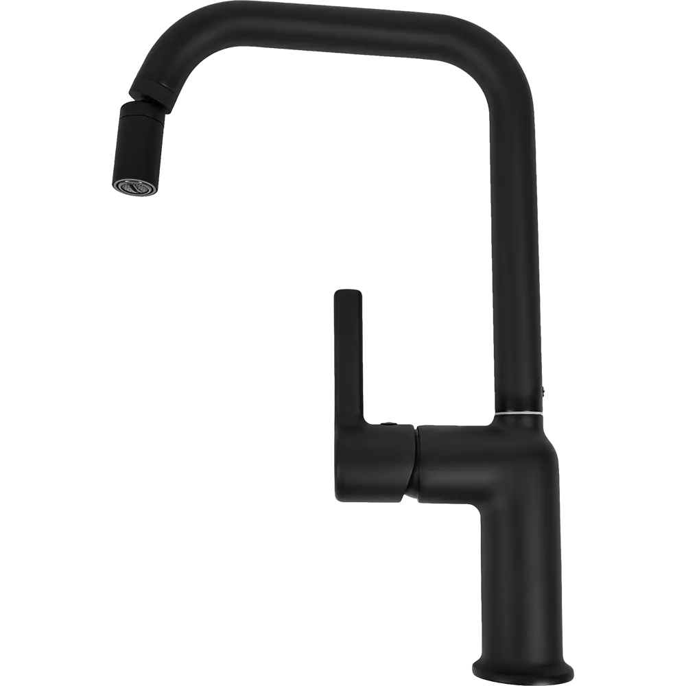 Смеситель Delinia Ина для кухни - черный матовый с однорычажным управлением 88780357 STLM-0880671 - Вид №8