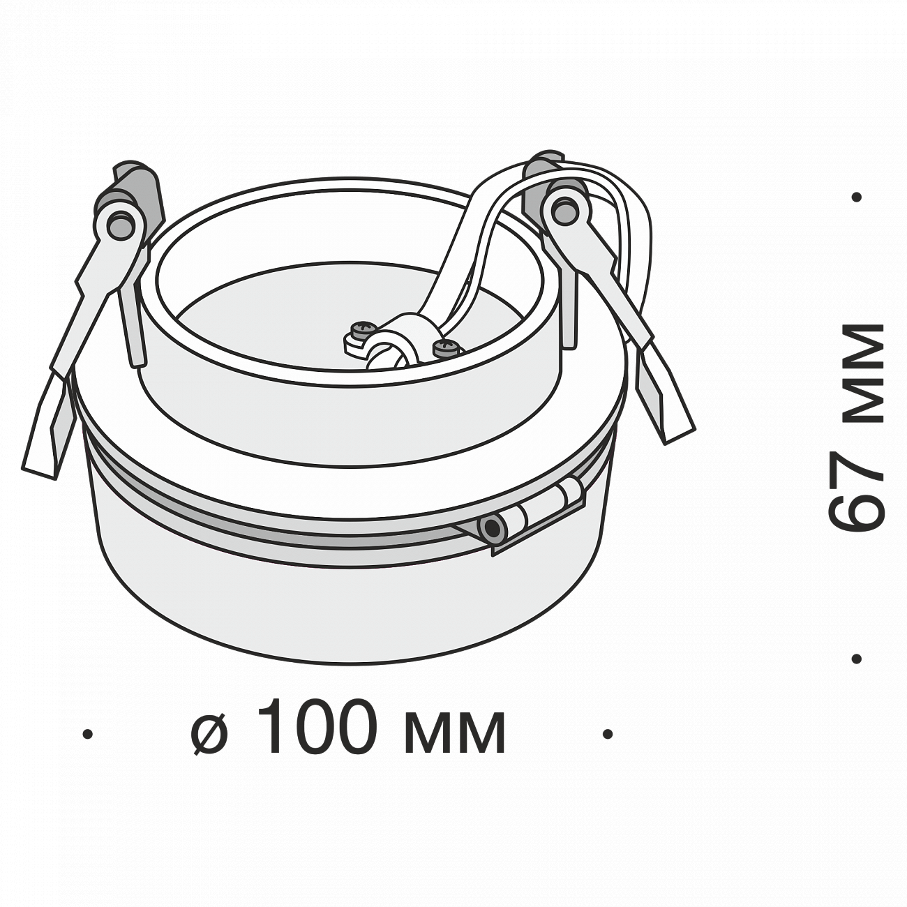 Встраиваемый спот белый Technical Magic 12W TECHNICAL DOWNLIGHT 00-3957170 Белый  - Вид №1