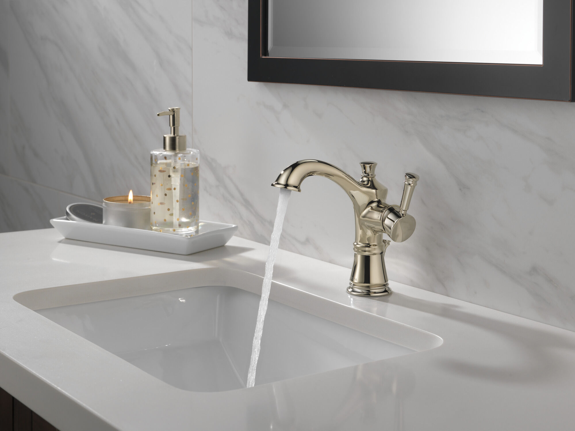 15757LF-PN Смеситель для ванной комнаты с одной ручкой Delta Faucet Valdosta Полированный никель  - Вид №4