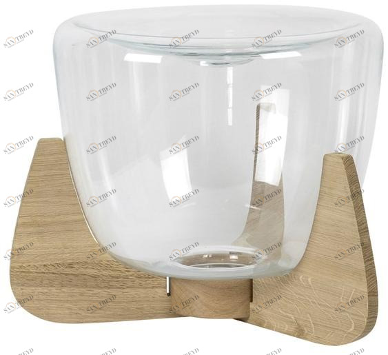 Hind Rabii Настольная светодиодная лампа из дерева и стекла Ice devotion sun-id-1374058