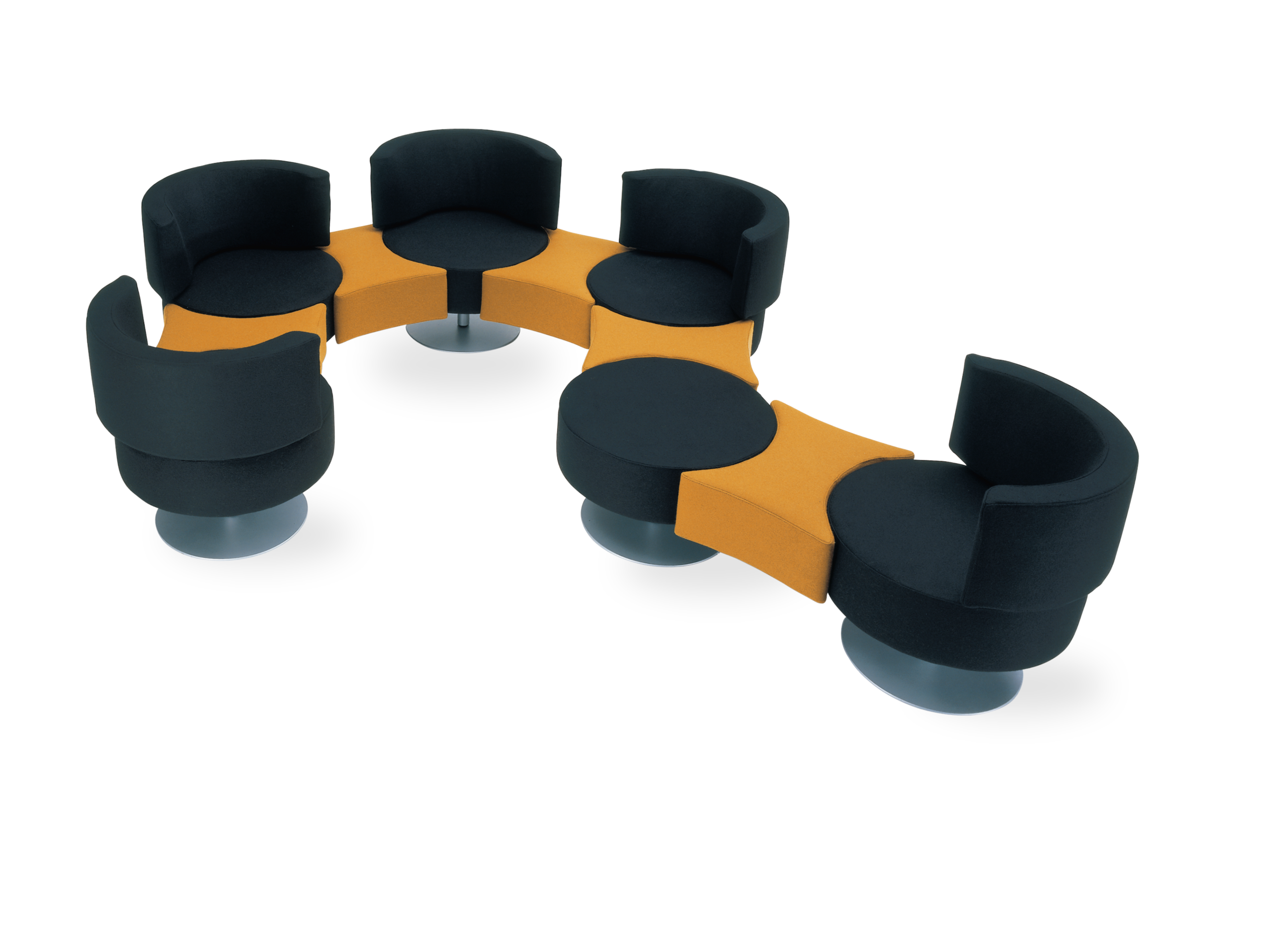 Съемный тканевый низкий стул с мягким сиденьем ROSSIN Atoma ARCH-00121338 - Вид №2