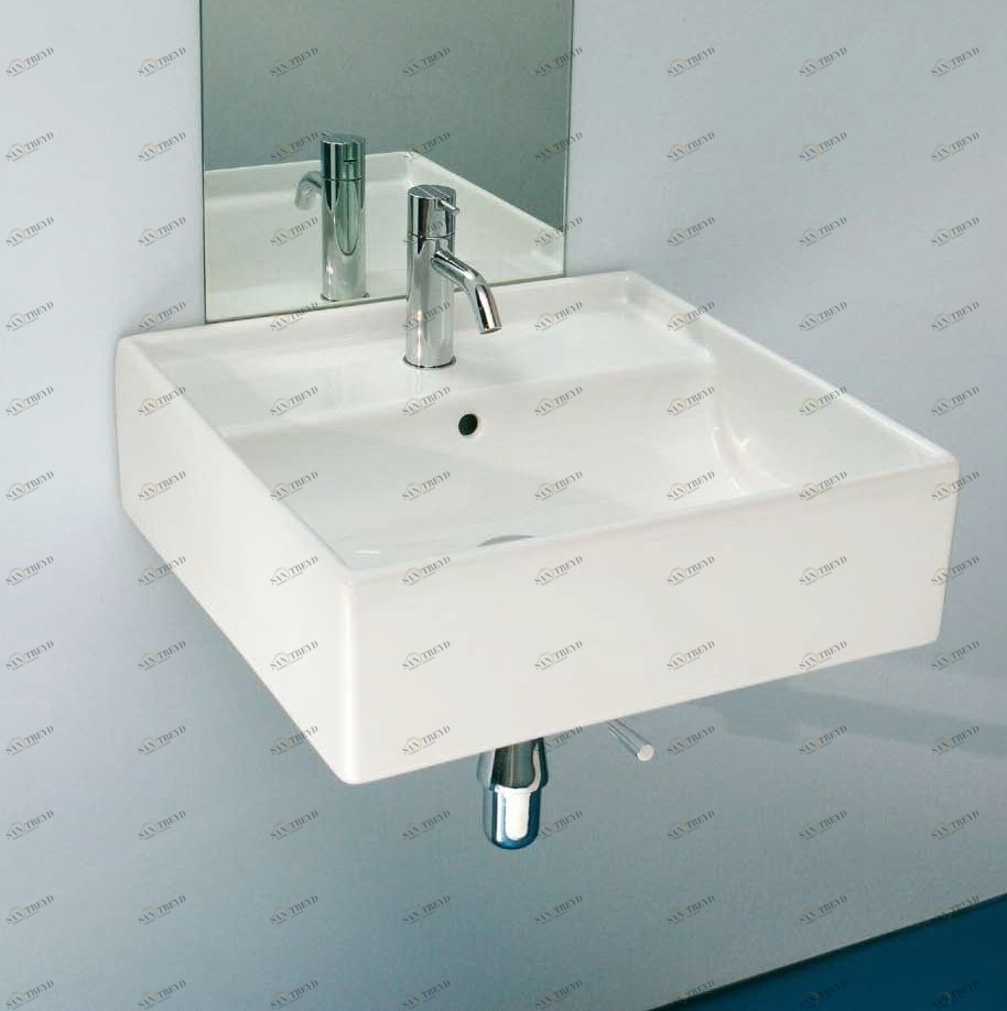 46042 Подвесная раковина настенная овальная Rapsel  белая 