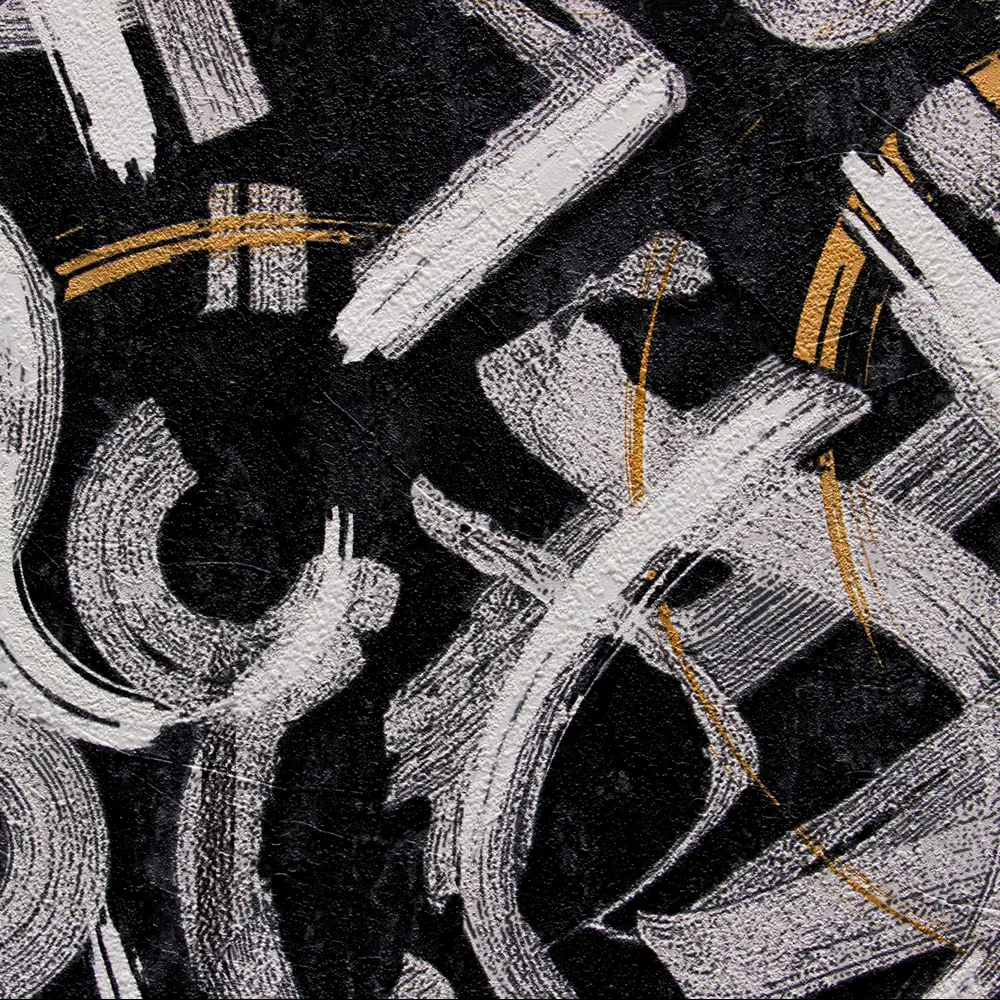 Обои флизелиновые Vog Collection Каллиграфия черные 1.06 м 90123-43 STLM-2185832 - Вид №1