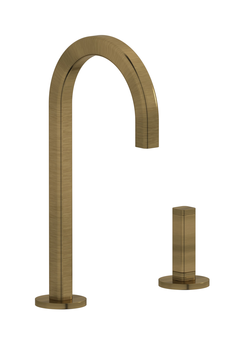 Смеситель для раковины на 2 отверстия WE ARE IB ei394mb_3 Modern Bronze Elio