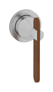 Внешние части встроенного смесителя на 1 потребителя WE ARE IB so017is Brushed Nickel Soho