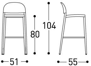 Varaschin Табурет садовый высокий Clever 229s - Вид №7
