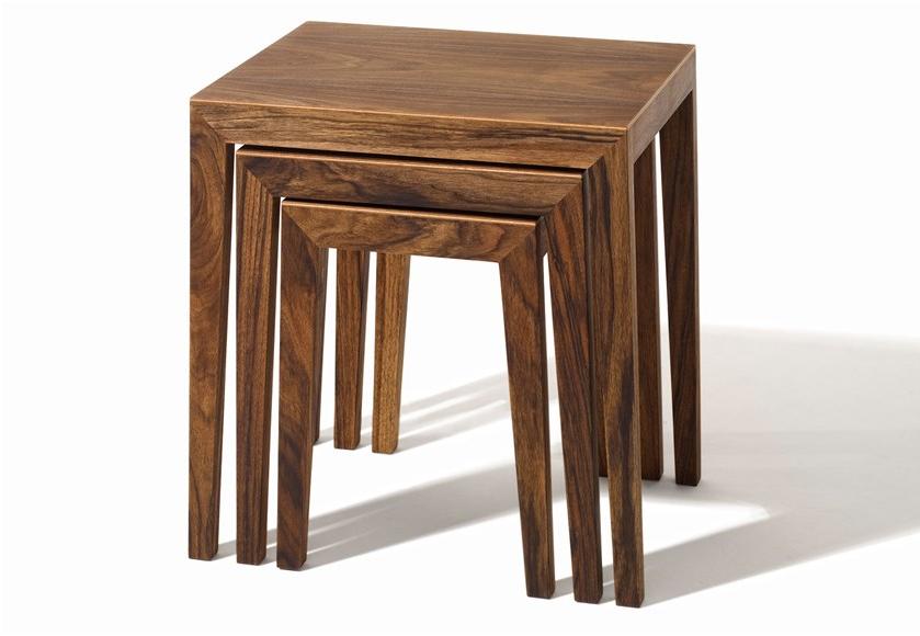 sixay furniture Низкий штабелируемый журнальный столик из массива дерева Theo sun-id-1468405 - Вид №1