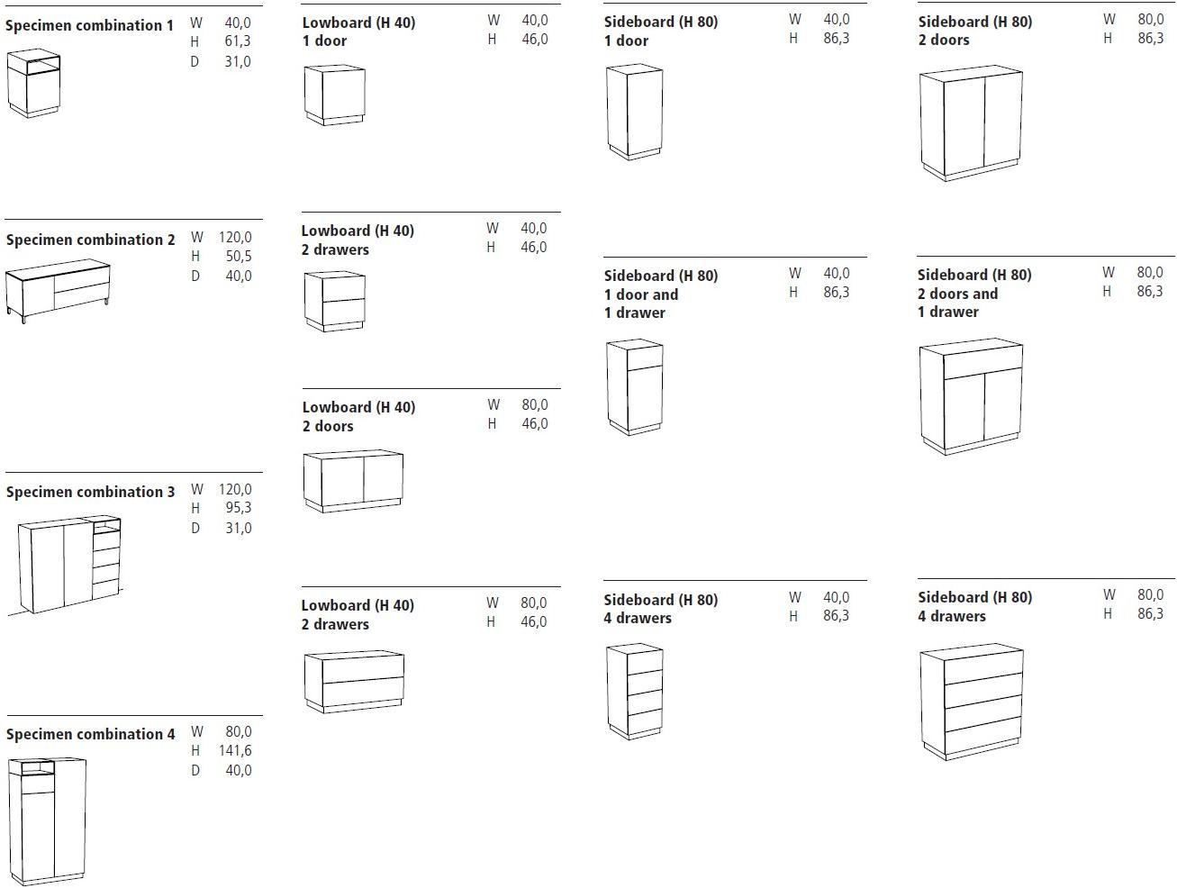 Schönbuch Буфет из лакированной мдф с распашными дверцами Cosmo Schonbuch sun-id-1460516 - Вид №4