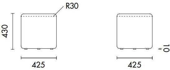 Grado Design Пуф из круглой ткани с обивкой Geometry pouf sun-id-1498813 - Вид №4