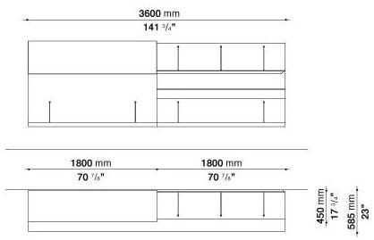 B&B Italia Комод с распашными дверцами с ящиками Pab sun-id-1508288 - Вид №17
