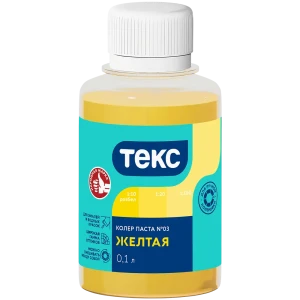 Колер паста Текс Универсал 0.1 л цвет желтый 89344642 STLM-2139082