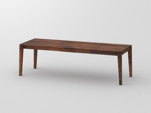 Выдвижной прямоугольный обеденный стол из массива дерева