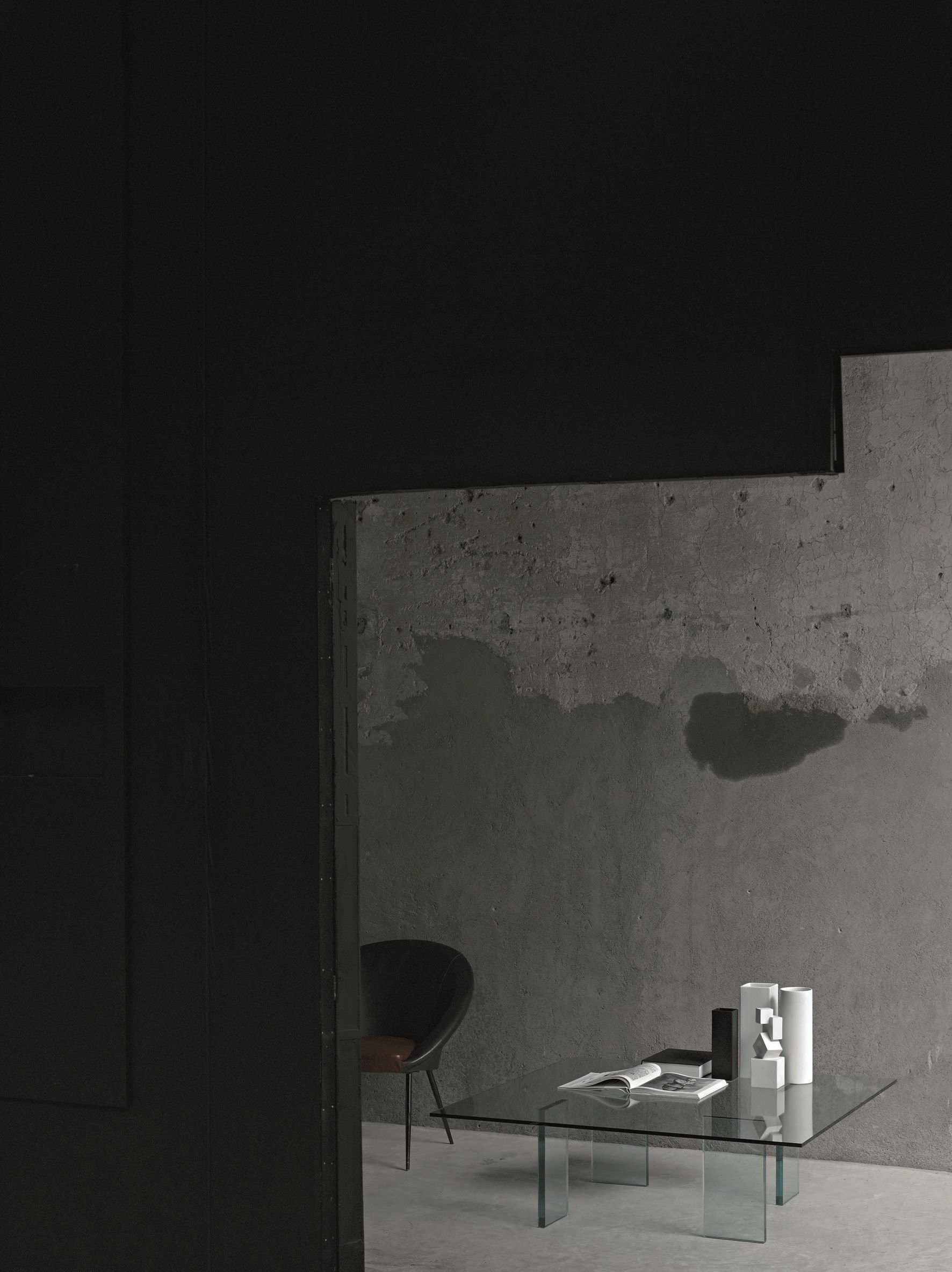 Хрустальный квадратный низкий журнальный столик Glas Italia GLASS TABLE (1976) ARCH-00096050 - Вид №2