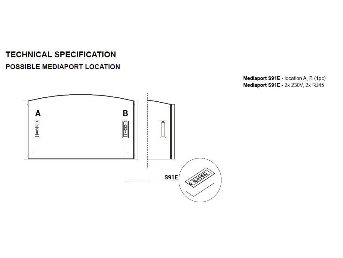 Прямоугольный стол из меламина MDD ARCH-00073144 - Вид №10
