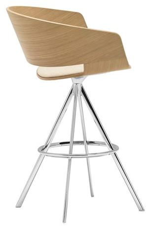 Andreu World Барный стул из дуба Ronda Bq0476 - Вид №1