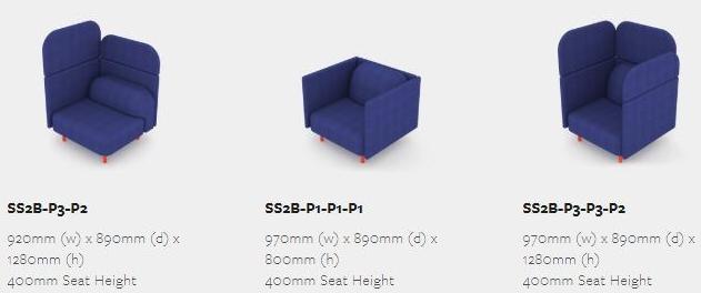Deadgood Секционный модульный диван из ткани с высокой спинкой  Ss2a - ss2b  - Вид №7