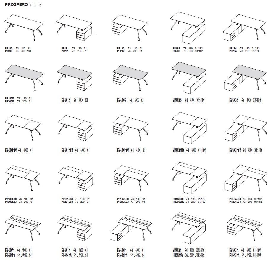 NEWTOM by Ultom Прямоугольный рабочий стол Prospero sun-id-1386296 - Вид №4