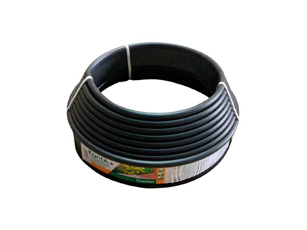 Садовый бордюр "Канта", чёрный ГеоПластБорд GPBST-46