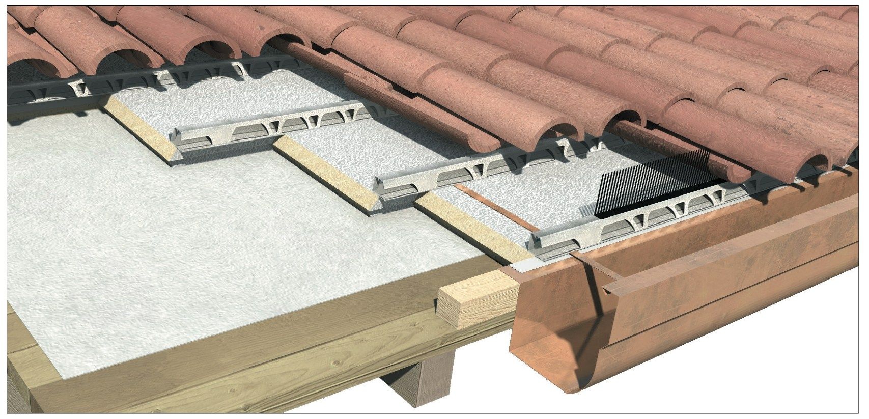 Вентилируемая кровельная система / теплоизоляционная панель FIBROTUBI FIBROTEK LINEA ARCH-00017475 - Вид №4