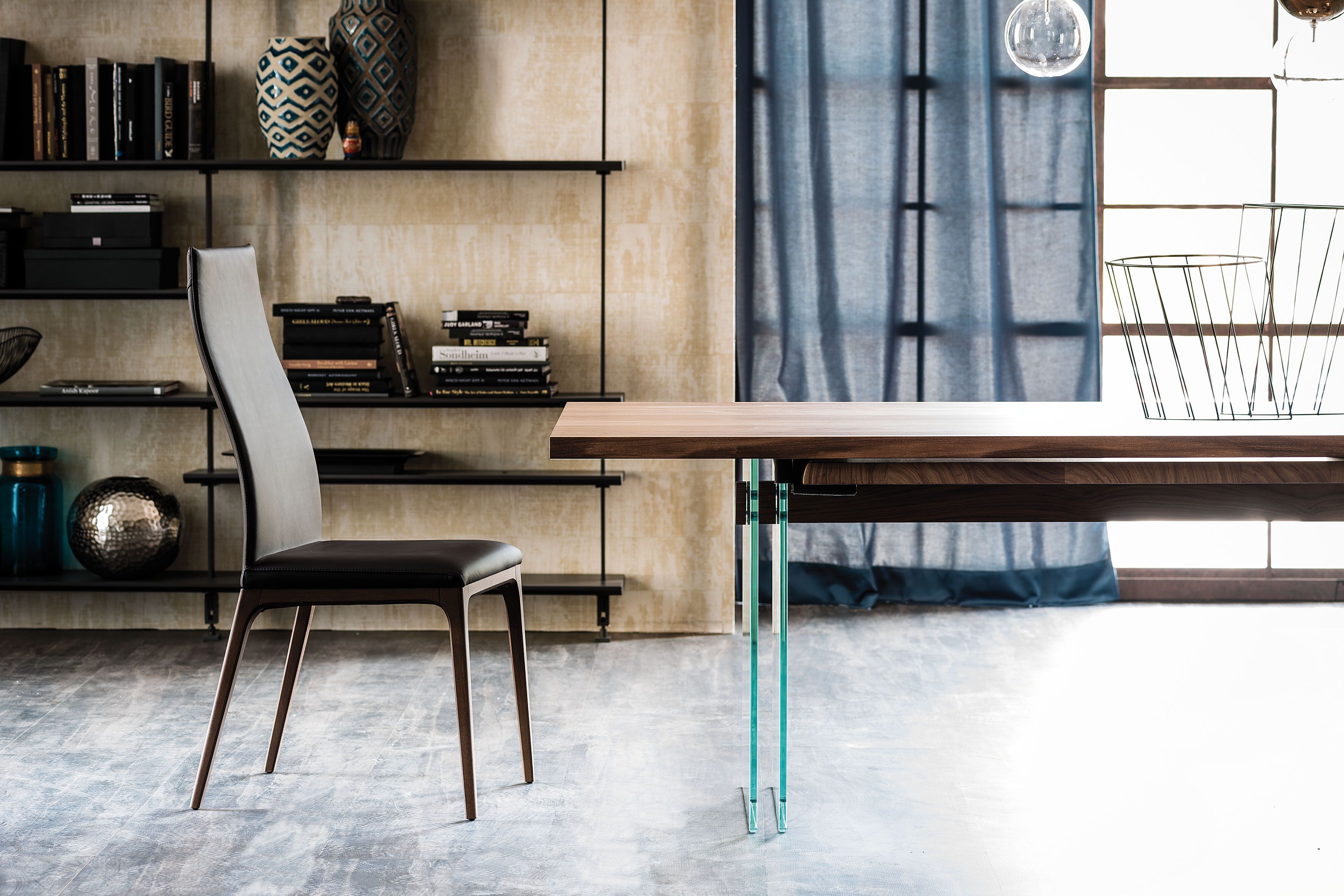 Прямоугольный выдвижной стол из дерева и стекла Cattelan italia IKON ARCH-00141462 - Вид №3