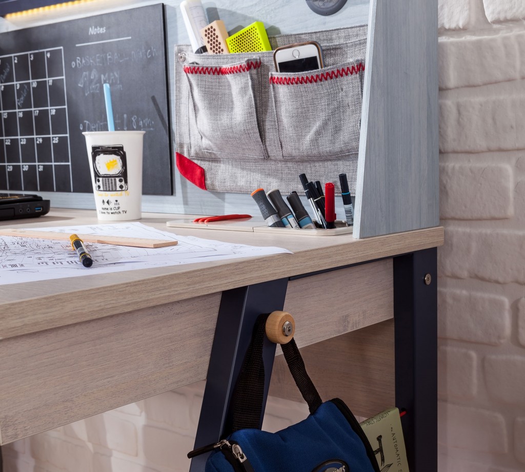 Письменный стол с полками 114 см Trio M CILEK TRIO 00-3832439 Бежевый Santreyd - Вид №4