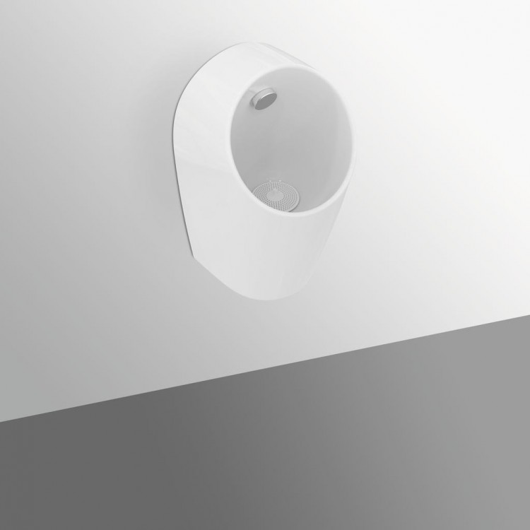 E208401 MIDI Smart Hybrid Писсуар со встроенным датчиком, задняя подводка Ideal Standard SPHERO - Вид №1