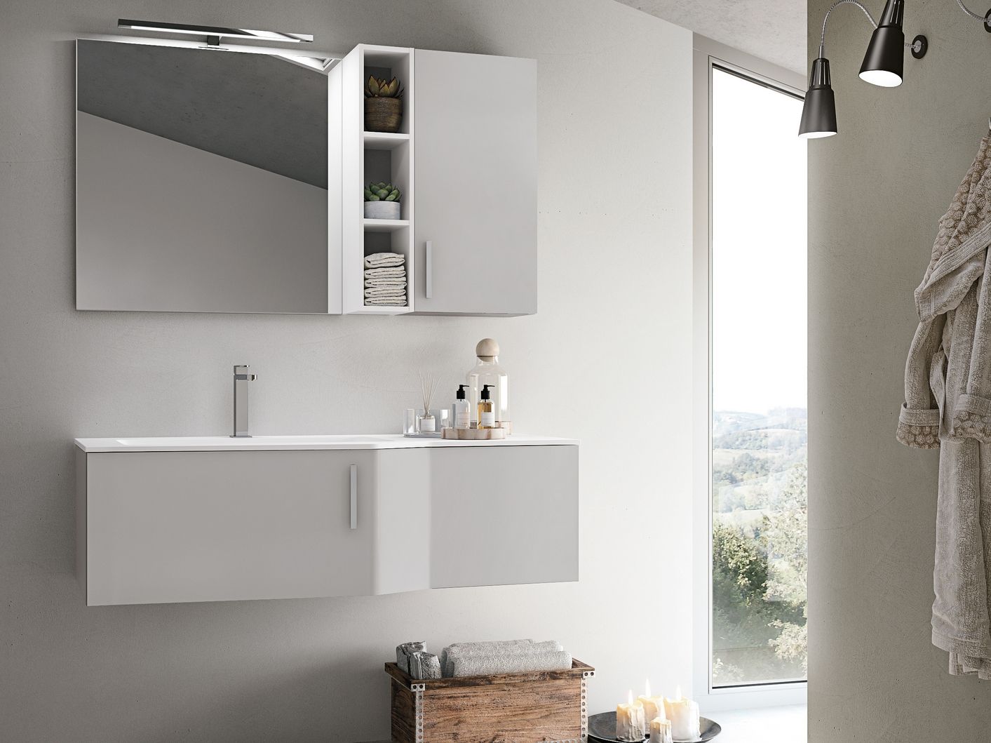 Подвесной умывальник с ящиками Gruppo Geromin Str8 ARCH-00149875 - Вид №1