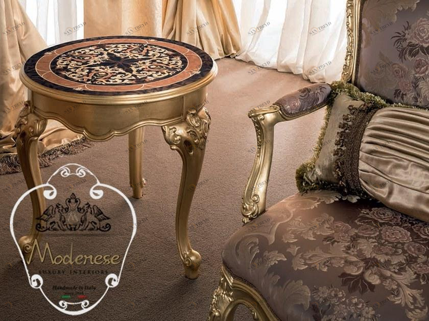 Modenese Gastone Круглый деревянный журнальный столик Deluxe sun-id-1496952