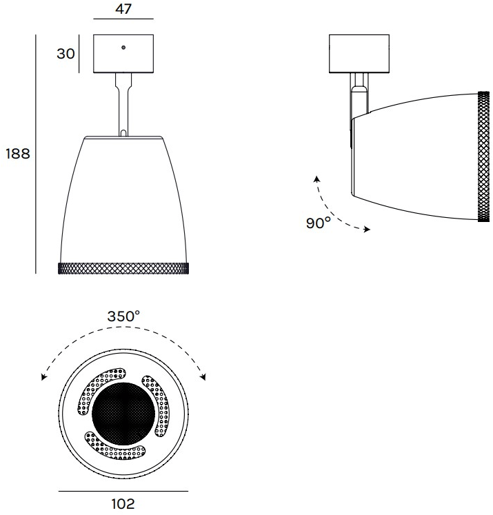 Olev Круглый регулируемый светодиодный прожектор Beam sun-id-1412433 - Вид №6