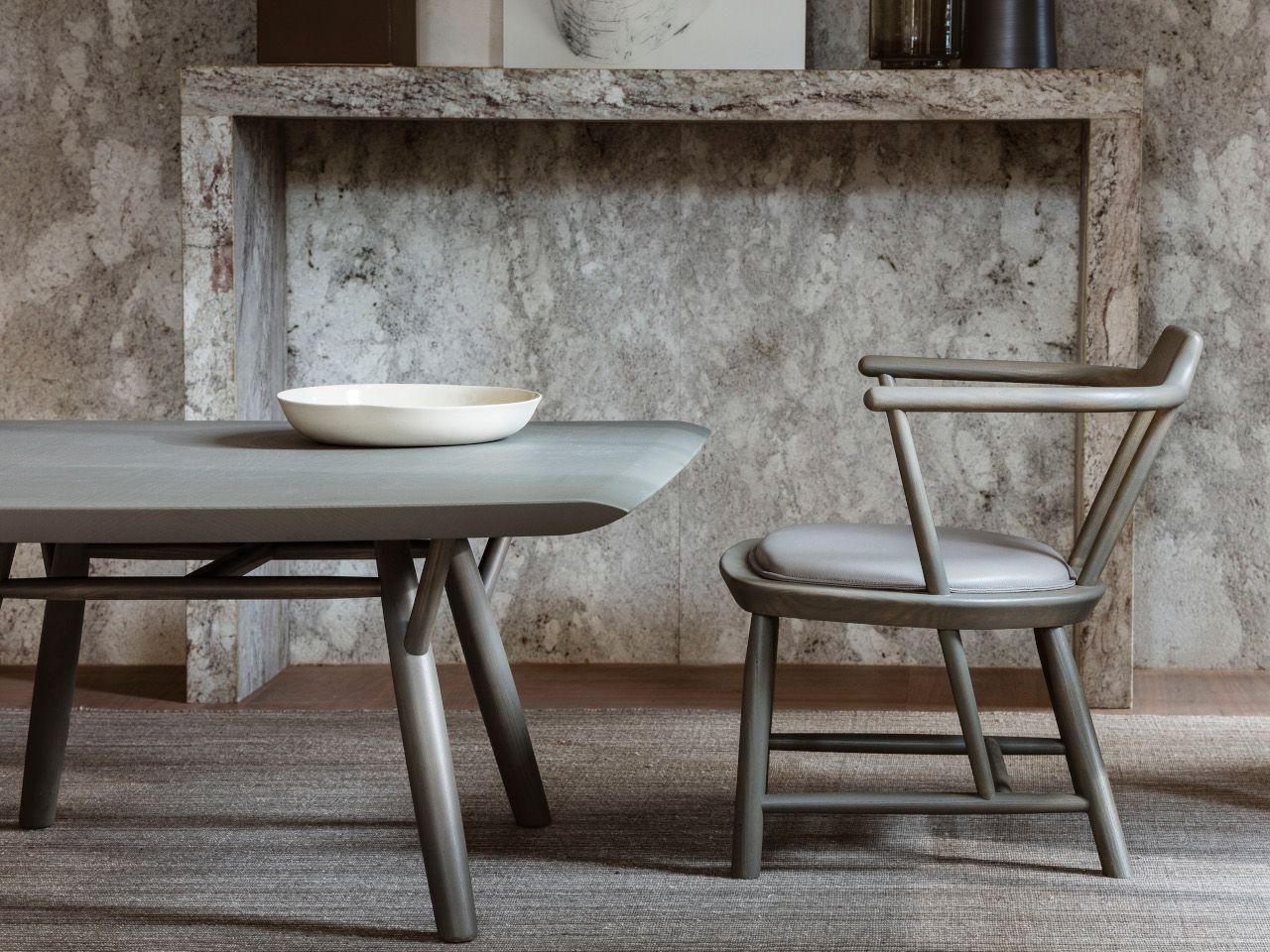 Прямоугольный обеденный стол из массива дерева Linteloo Oiseau ARCH-00138453 - Вид №4