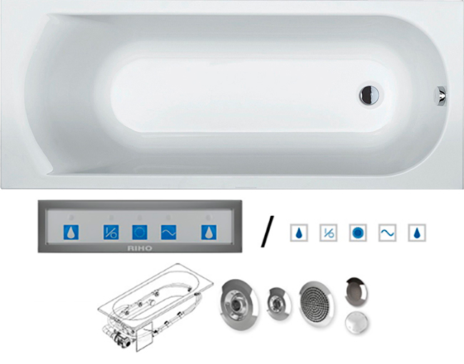 BB6000500000000_pro6 Ванна Riho Miami Santreyd - Вид №1