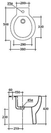 Биде напольное El1 / el2 Galassia sun-id-1345834 - Вид №3