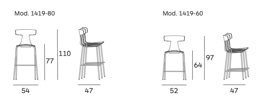 Тканевый мягкий стул со спинкой Plank ARCH-00096602 - Вид №3