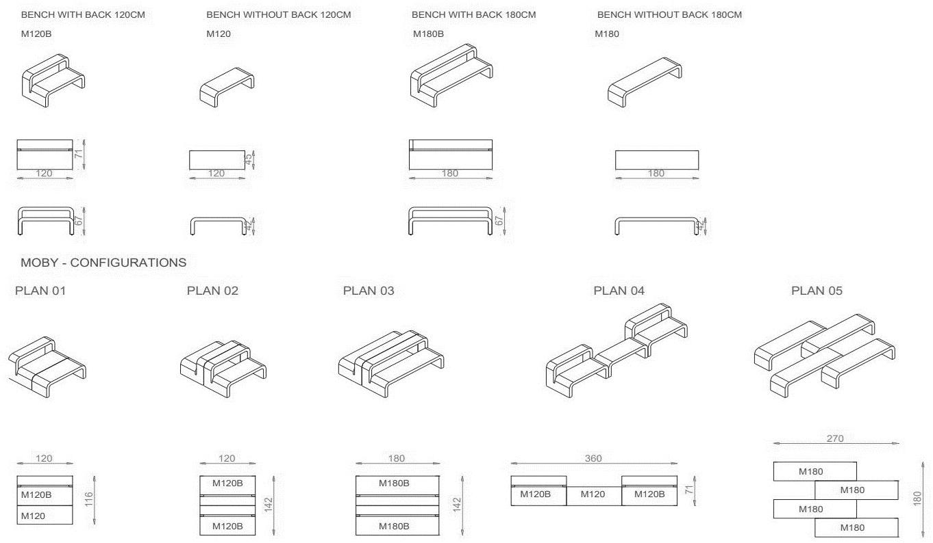 B&T Design Скамья без спинки sun-id-1408196 - Вид №3