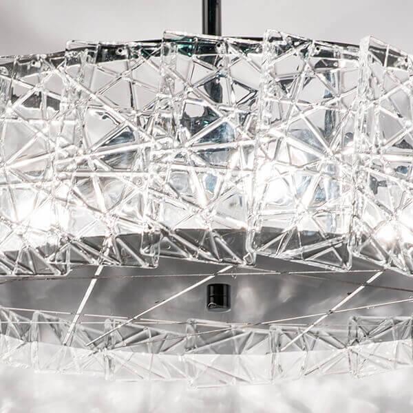Подвесной светильник с абажуром хром Varese 731034 LIGHTSTAR ДИЗАЙНЕРСКИЕ, VARESE 00-3890016 Прозрачный;хром  - Вид №3