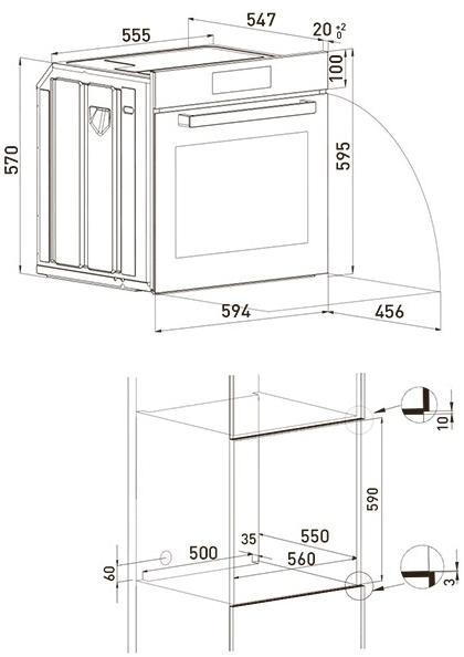 Grundig Многофункциональная встраиваемая духовка класса а  7757883808  - Вид №1