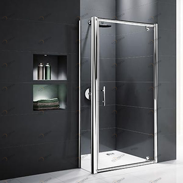 Novellini. Боковая панель 96 см F SPECIAL 1 с серебристым профилем STAR NSTARF90961B