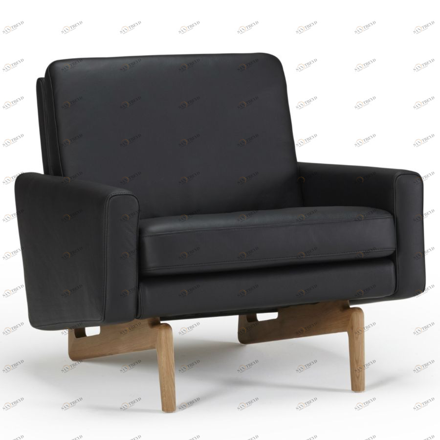 Кресло Egsmark, лакированный дуб, черное Kragelund 20001202800