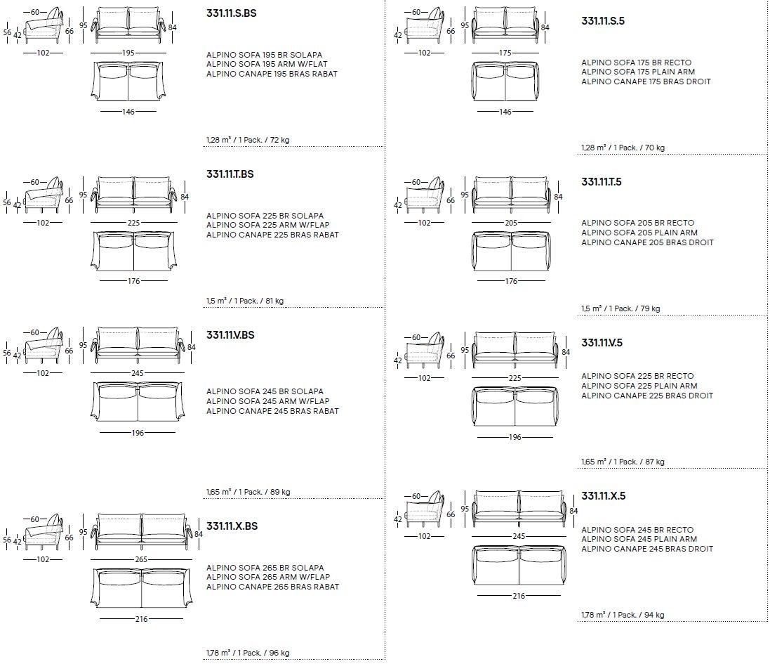 Sancal Диван из ткани Alpino sun-id-1487717 - Вид №7