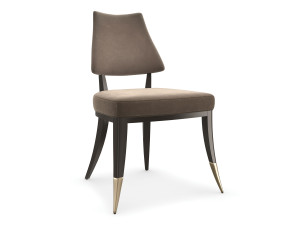 Бархатный стул с открытой спинкой