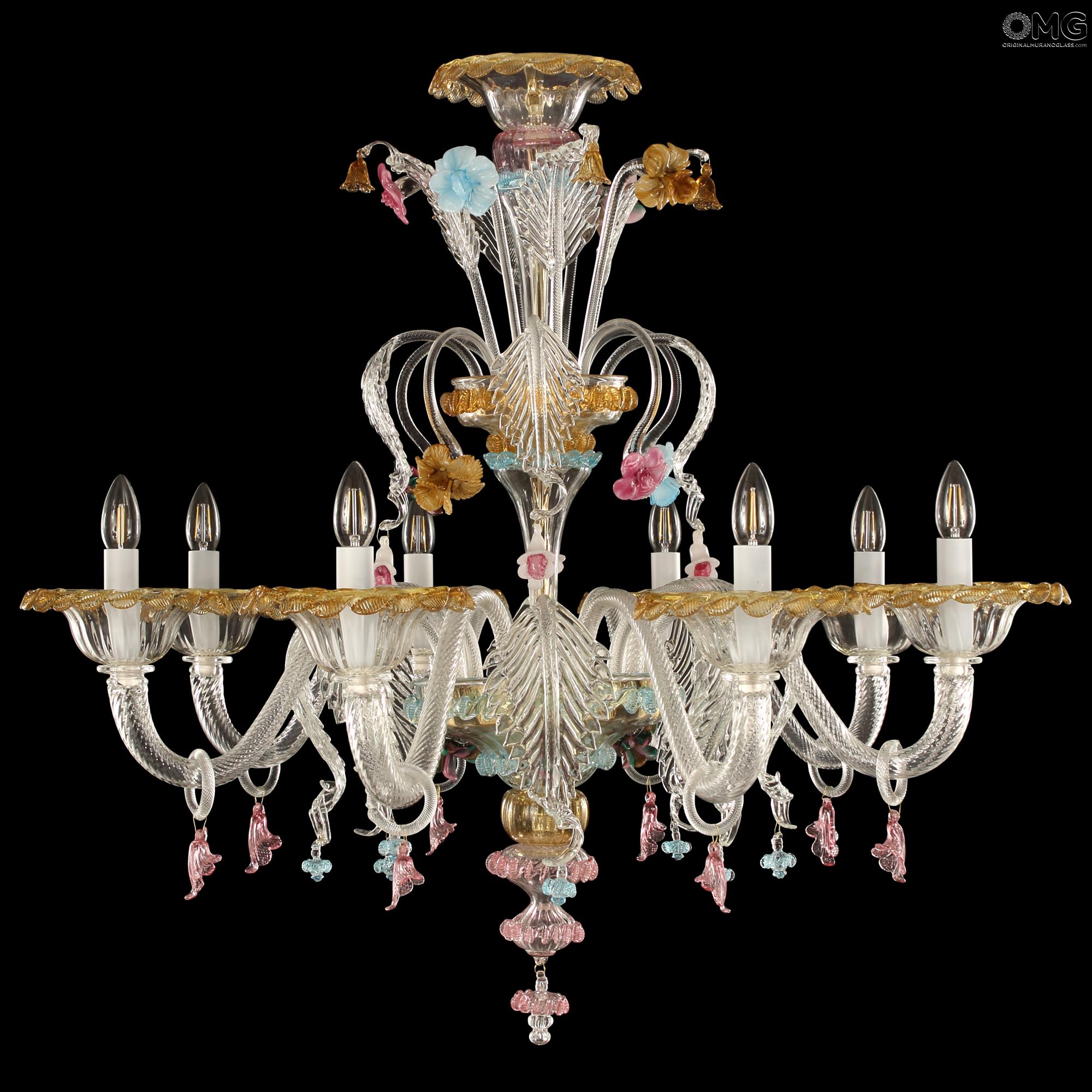 3405 ORIGINALMURANOGLASS Люстра Аида - Флорал - муранское стекло OMG  см  - Вид №1