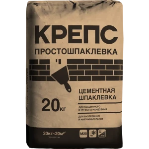 Шпаклёвка цементная финишная Крепс Просто 20 кг 82020642 STLM-2051707