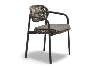 Синтетическое волокно сад стул с подлокотниками