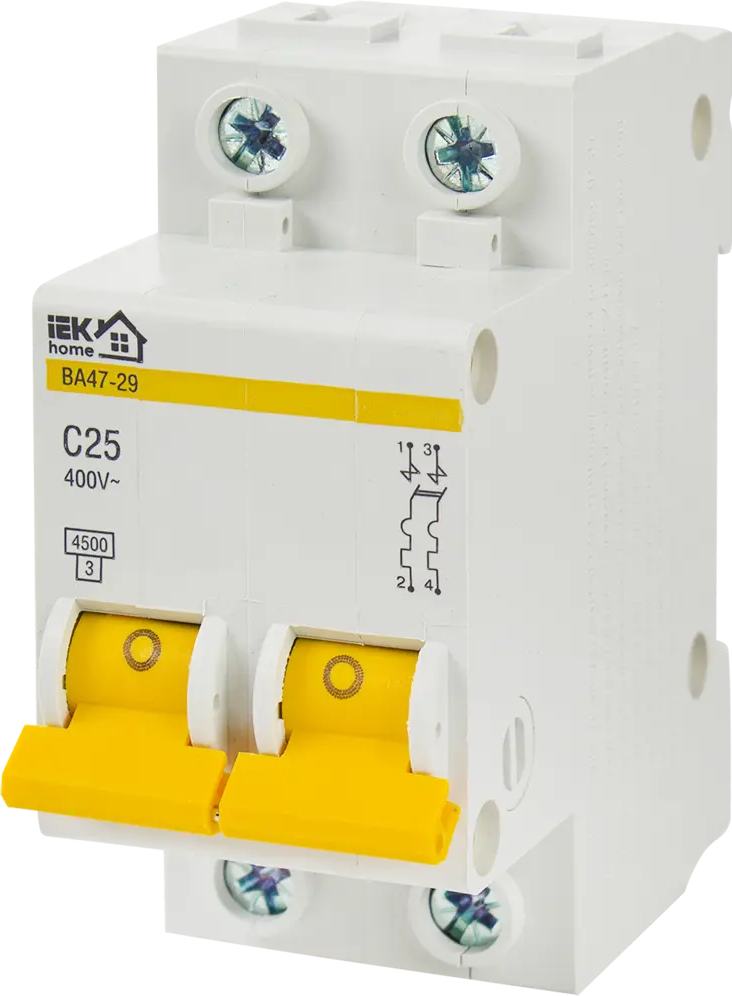 Автоматический выключатель IEK Home ВА47-29 для защиты электросетей 18072379