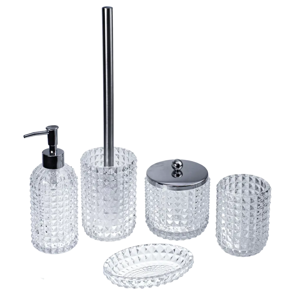 Стакан для зубных щёток PROFFI HOME Glass - прозрачный аксессуар для ванной 85323390 STLM-0999158 - Вид №1