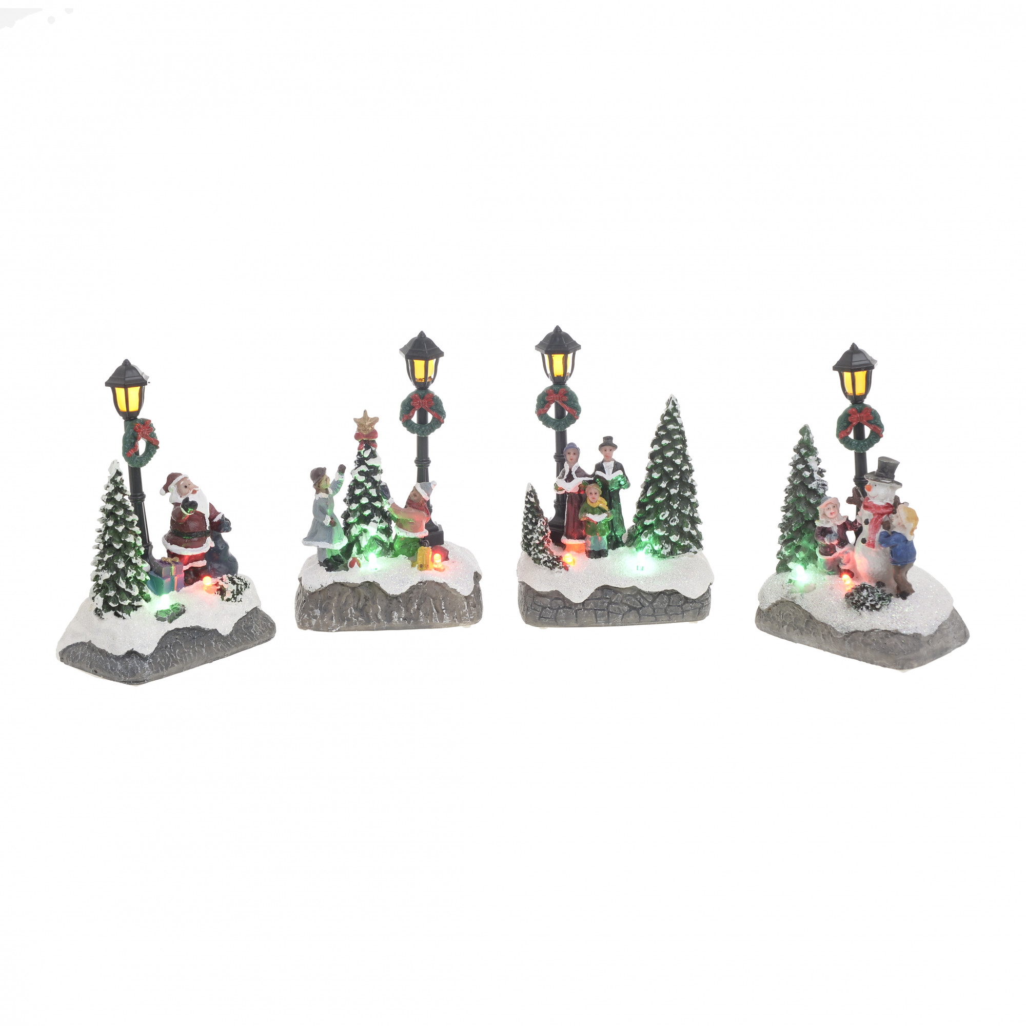 2870889.0002 ДЕКОР НАСТОЛЬНЫЙ С LED, НАБОР ИЗ 4ШТ TO4ROOMS 