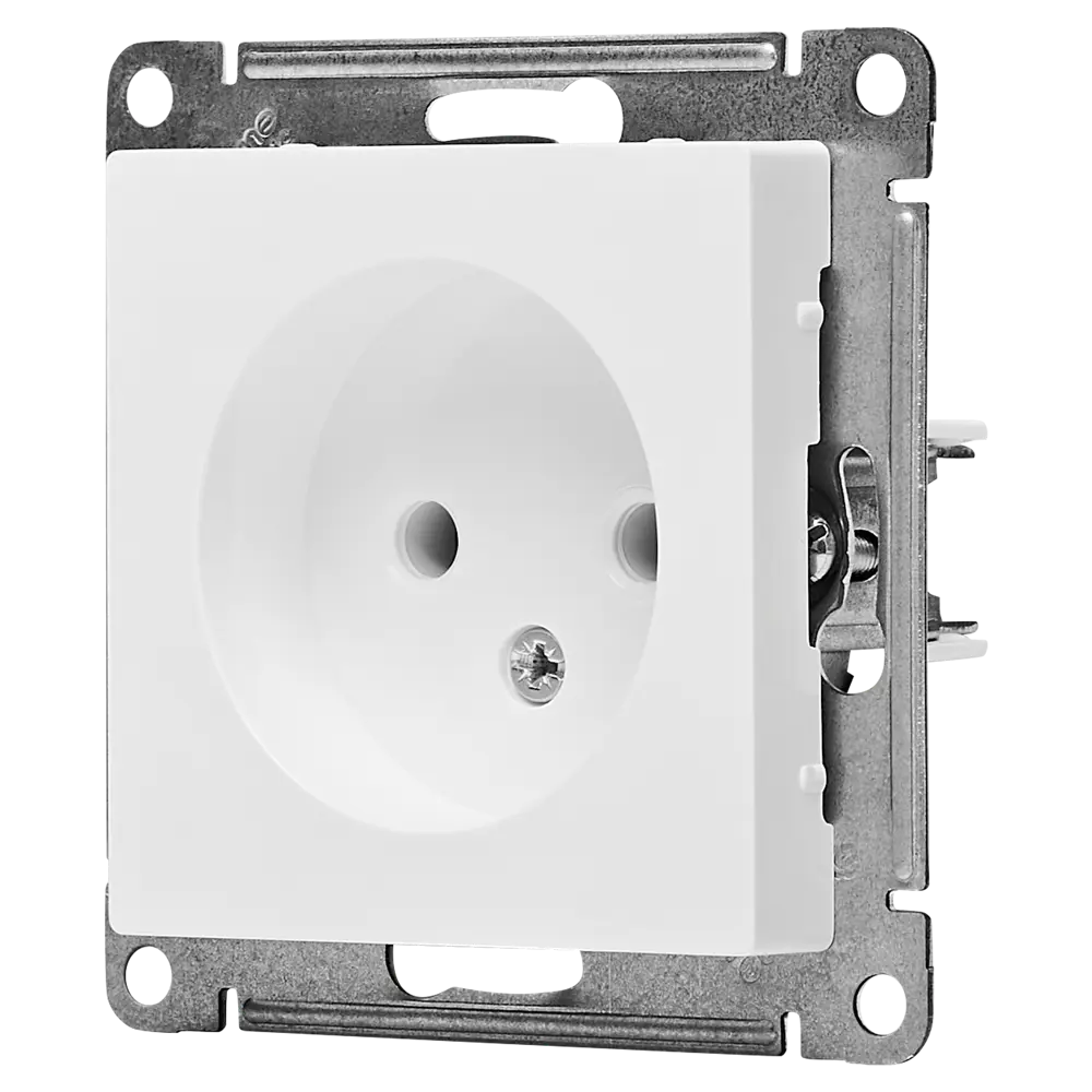 Розетка встраиваемая Systeme Electric AtlasDesign без заземления цвет белый 89457356 STLM-2121246 - Вид №1