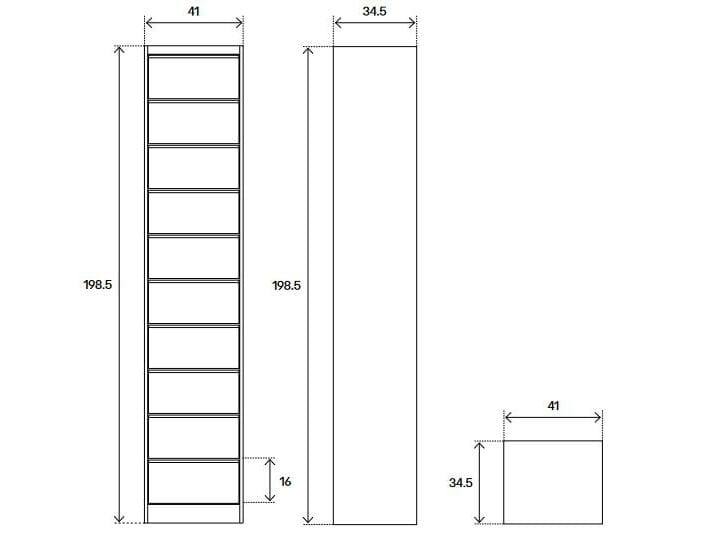 Стальной офисный комод Tolix ABC ARCH-00132333 - Вид №4
